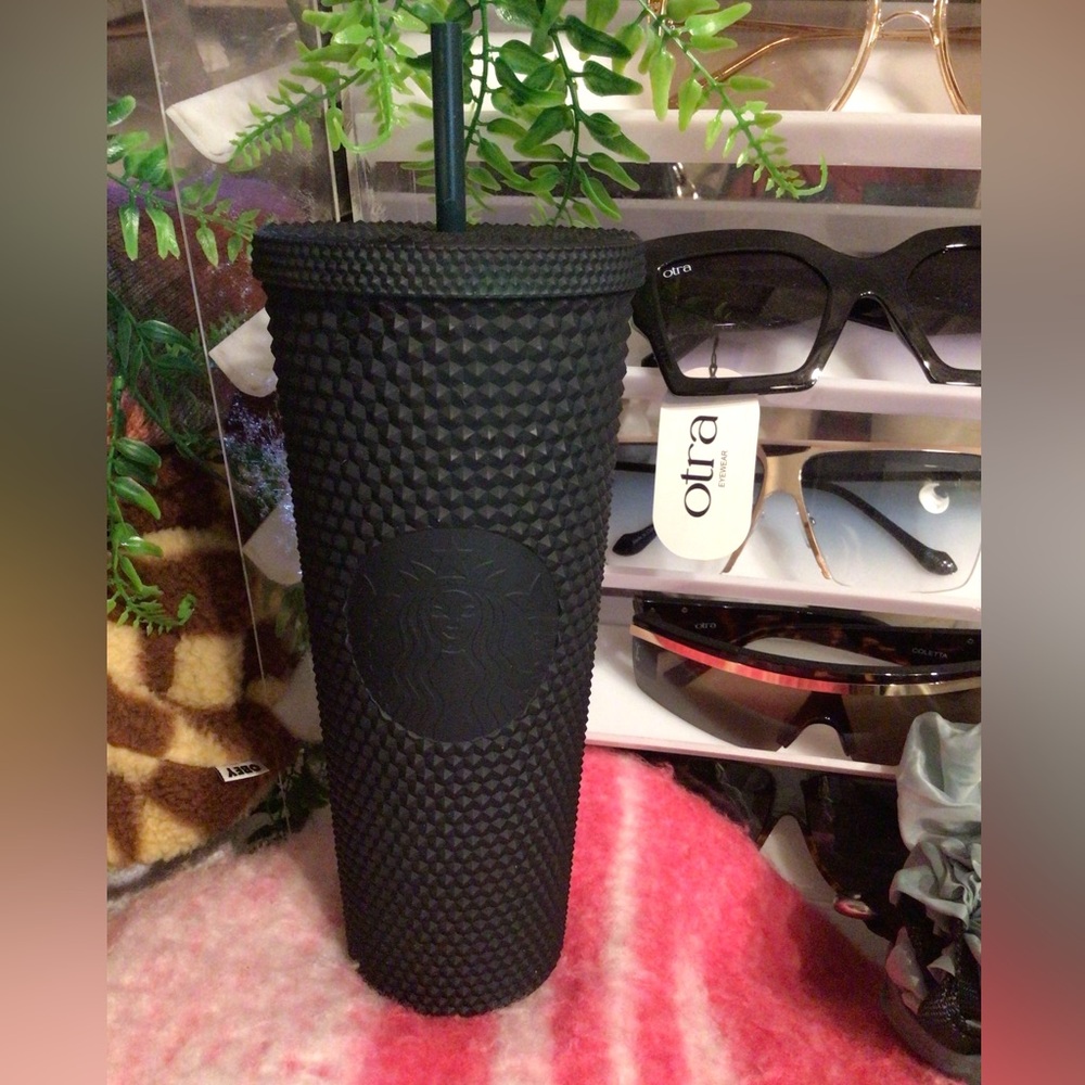 NEW! Starbucks Matte Emerald Studded Tumbler with Black Straw